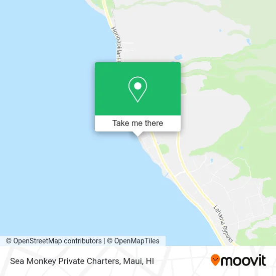 Sea Monkey Private Charters map
