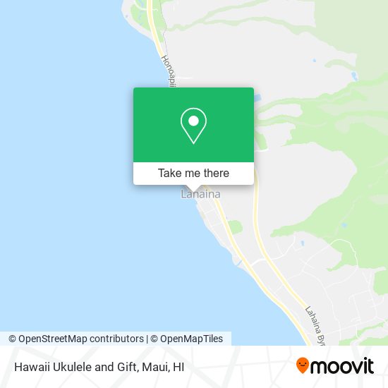 Mapa de Hawaii Ukulele and Gift