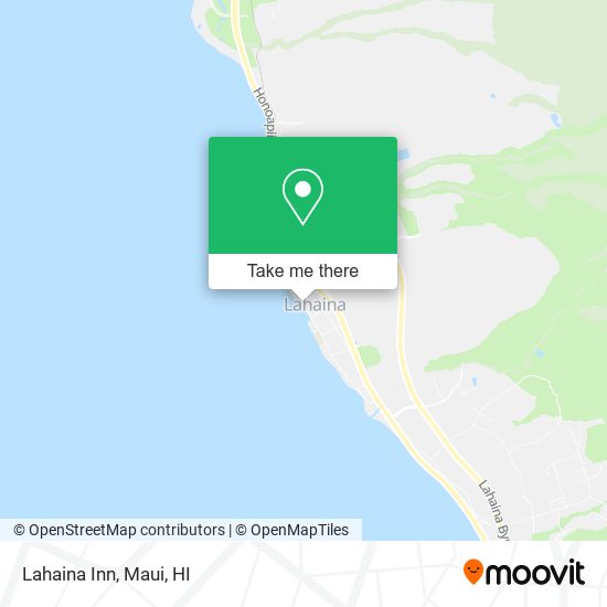 Lahaina Inn map