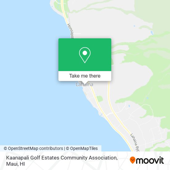 Kaanapali Golf Estates Community Association map