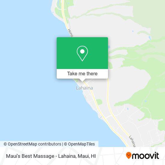 Maui's Best Massage - Lahaina map