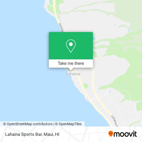 Mapa de Lahaina Sports Bar