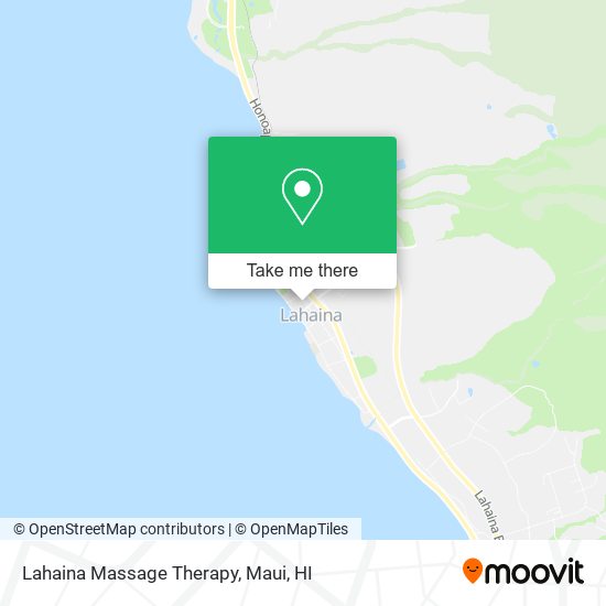 Lahaina Massage Therapy map