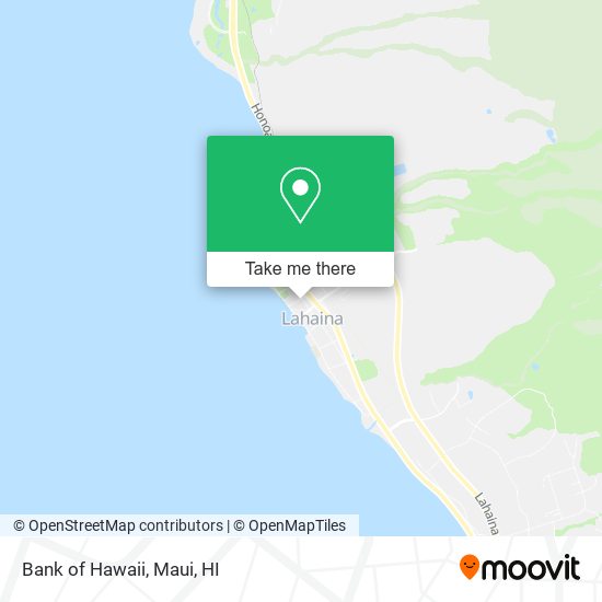 Bank of Hawaii map