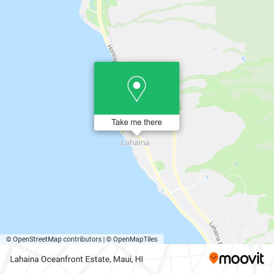 Lahaina Oceanfront Estate map