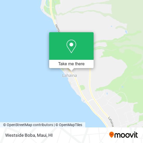 Westside Boba map