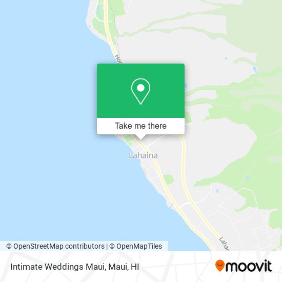 Intimate Weddings Maui map