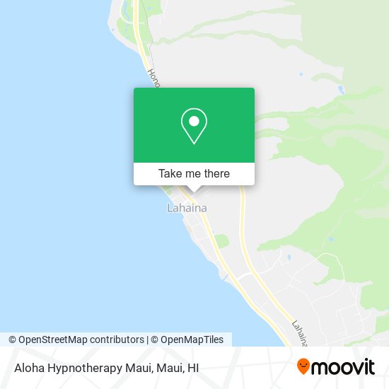 Aloha Hypnotherapy Maui map