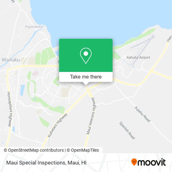 Maui Special Inspections map