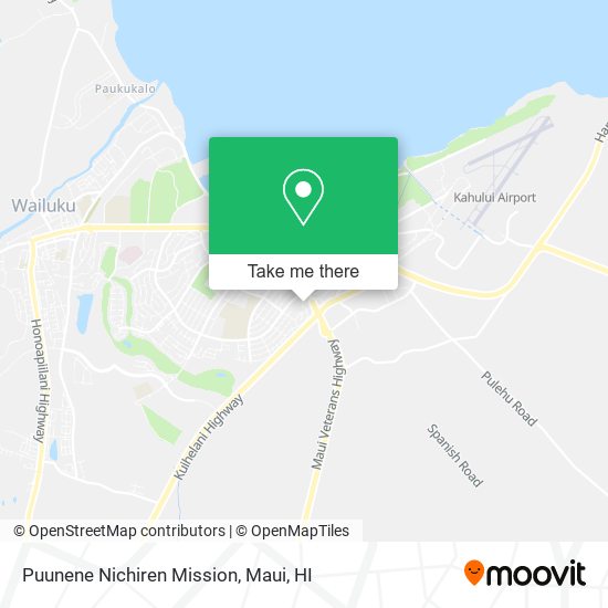 Mapa de Puunene Nichiren Mission