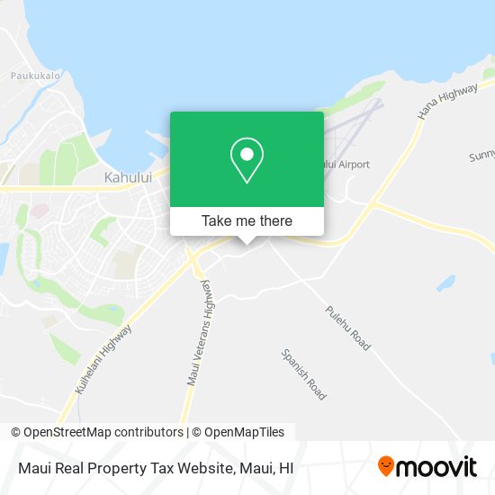 Maui Real Property Tax Website map