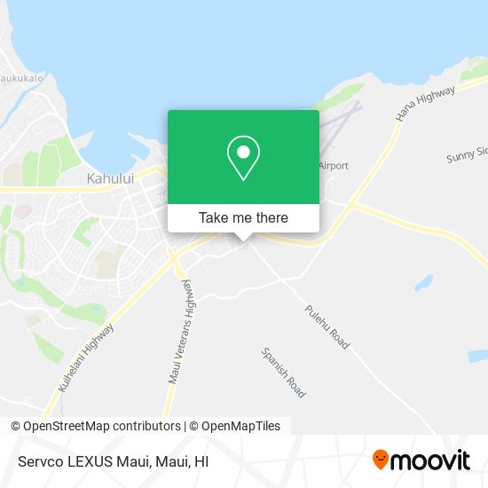 Servco LEXUS Maui map