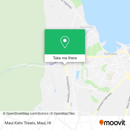 Mapa de Maui Keto Treats