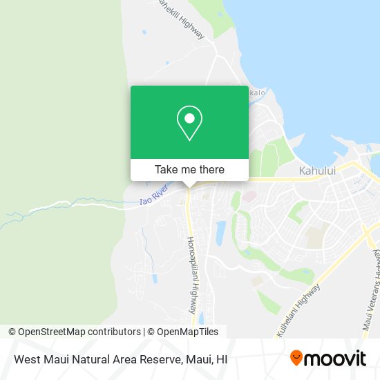 Mapa de West Maui Natural Area Reserve