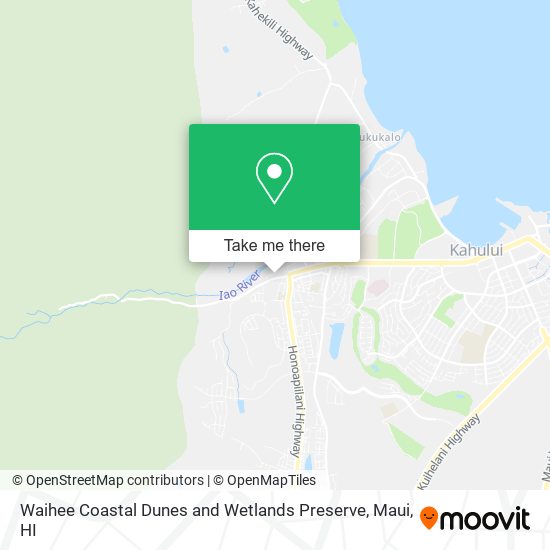 Waihee Coastal Dunes and Wetlands Preserve map