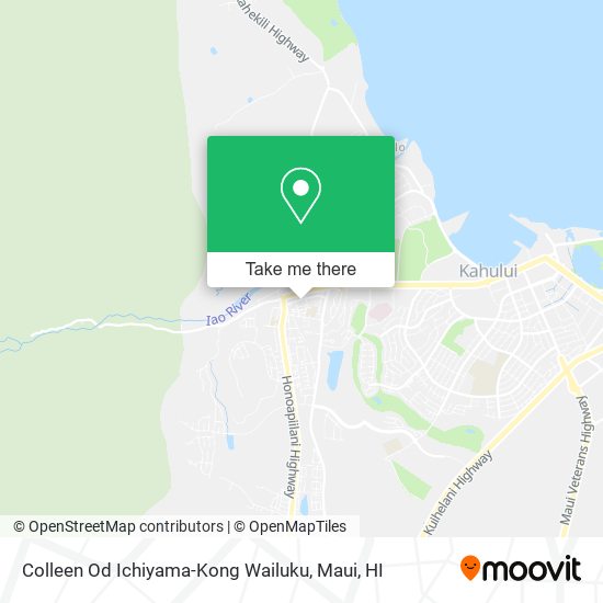 Colleen Od Ichiyama-Kong Wailuku map