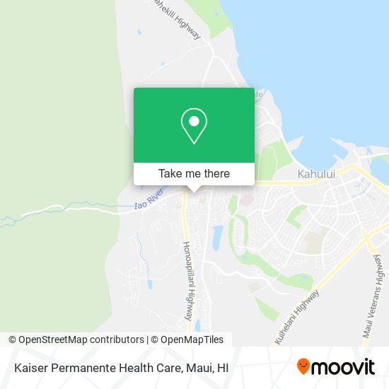 Mapa de Kaiser Permanente Health Care