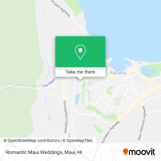 Romantic Maui Weddings map