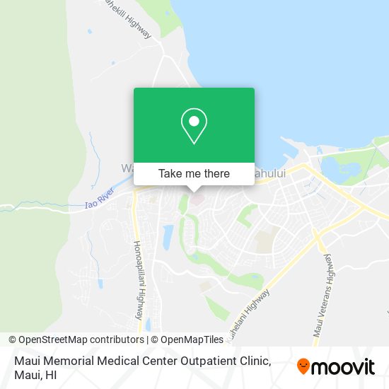 Maui Memorial Medical Center Outpatient Clinic map