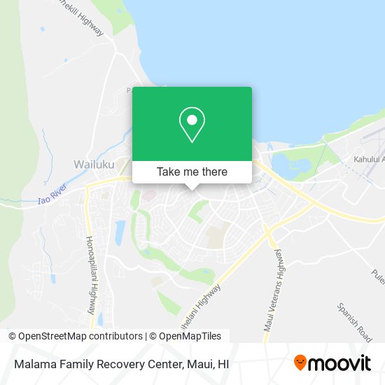 Malama Family Recovery Center map