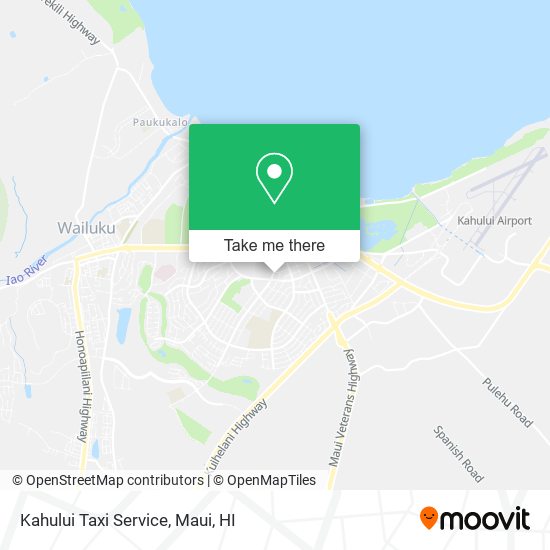 Mapa de Kahului Taxi Service