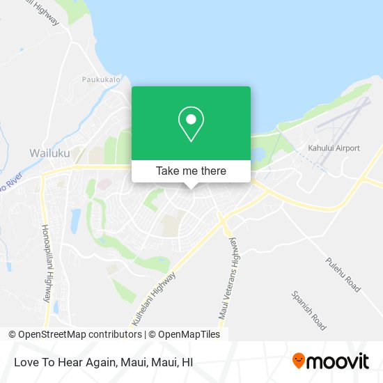Mapa de Love To Hear Again, Maui