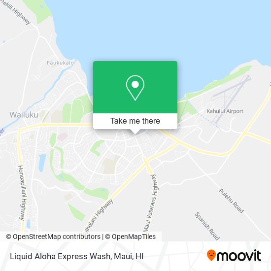 Liquid Aloha Express Wash map