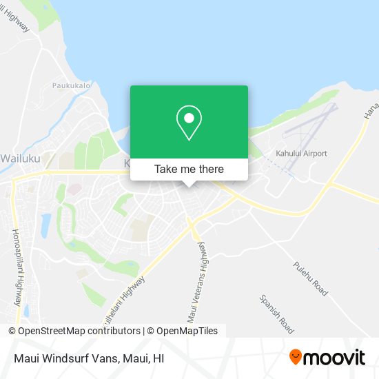 Mapa de Maui Windsurf Vans