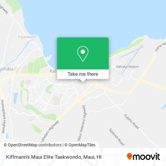 Kiffmann's Maui Elite Taekwondo map