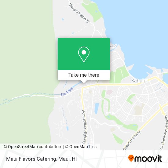 Maui Flavors Catering map