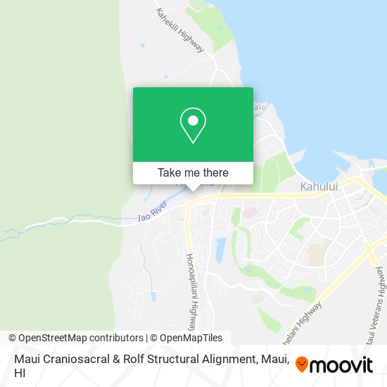 Maui Craniosacral & Rolf Structural Alignment map