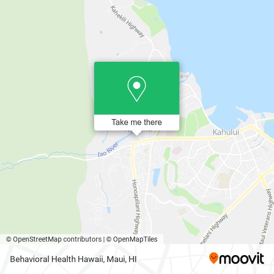 Mapa de Behavioral Health Hawaii