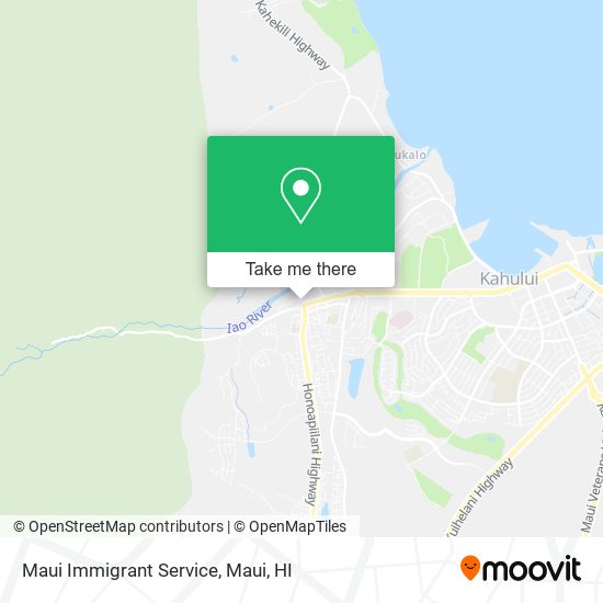 Maui Immigrant Service map