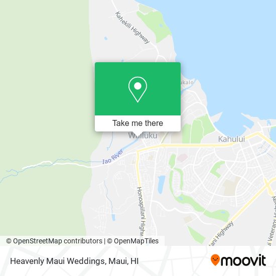 Heavenly Maui Weddings map