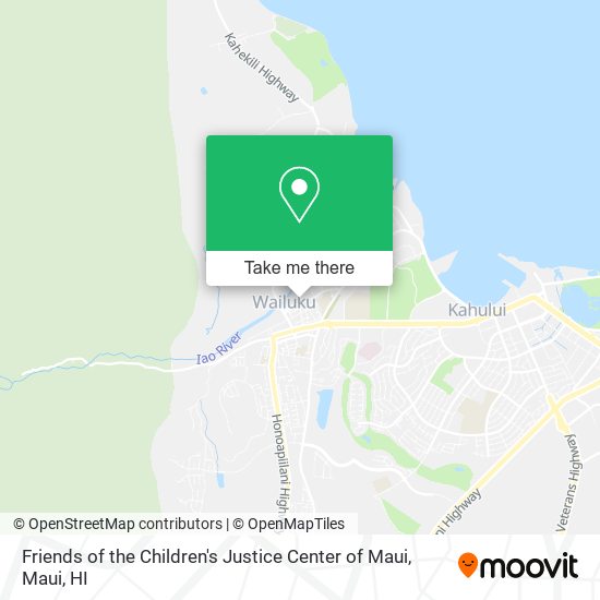 Friends of the Children's Justice Center of Maui map