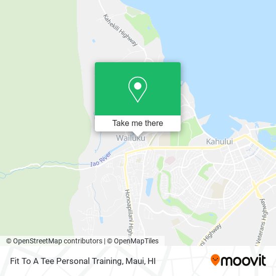 Fit To A Tee Personal Training map