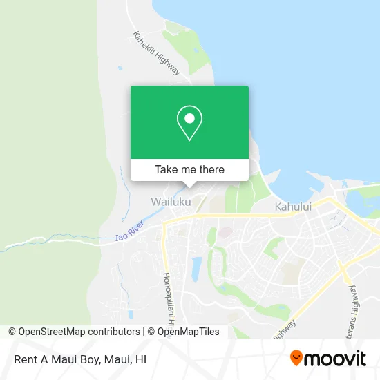Rent A Maui Boy map