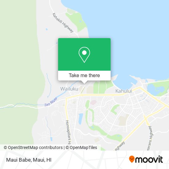 Maui Babe map