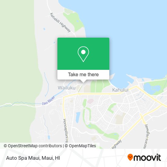 Auto Spa Maui map