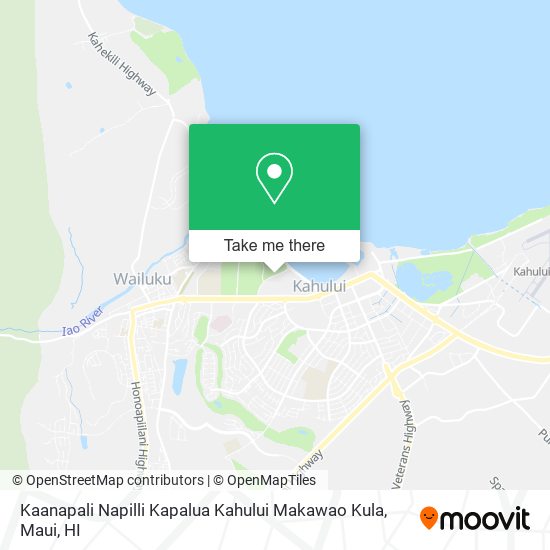 Kaanapali Napilli Kapalua Kahului Makawao Kula map