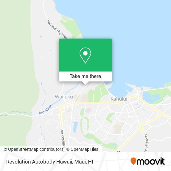 Revolution Autobody Hawaii map