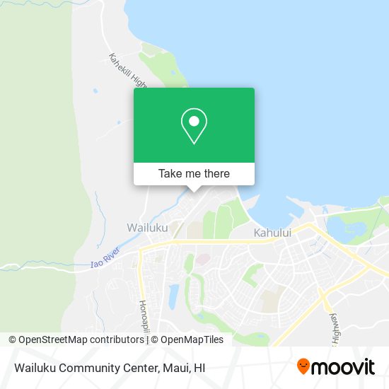 Wailuku Community Center map
