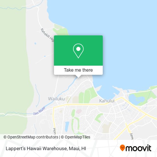 Lappert's Hawaii Warehouse map
