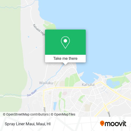 Mapa de Spray Liner Maui