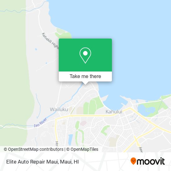 Elite Auto Repair Maui map