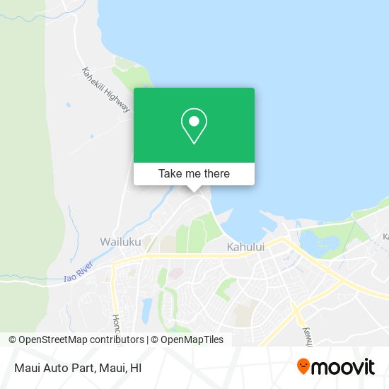 Maui Auto Part map