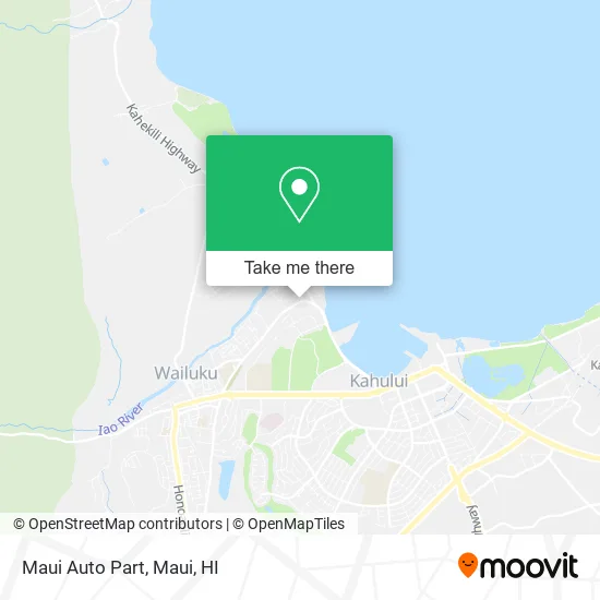 Mapa de Maui Auto Part