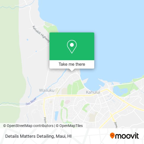 Details Matters Detailing map