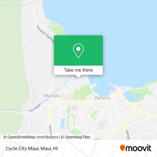 Cycle City Maui map