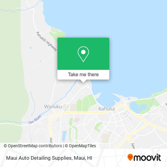 Mapa de Maui Auto Detailing Supplies